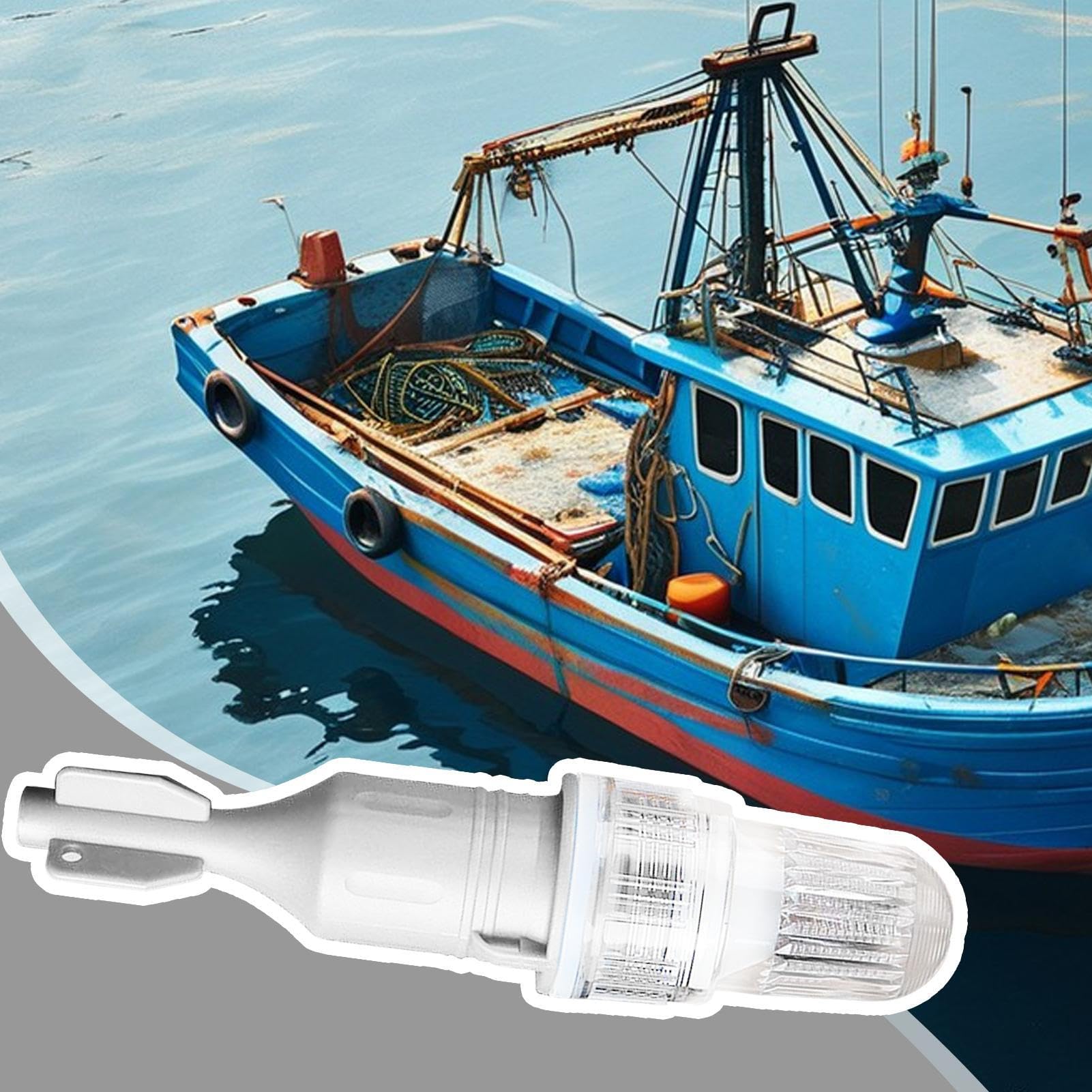 Generico Flares Marini - Luci Lampeggianti a LED | Lampada Segnalazione Visiva Impermeabile Per Reti Da Zattere Di Salvataggio Kayak Notturno