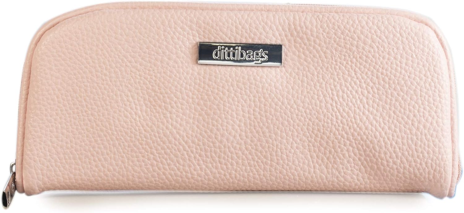 Dittibags Diabetes Travel Case - Insulin Pen Case and Wallet for Daily Essentials - Holds One Pen, Five Pen Tips, Photo ID, and Credit Cards with Two Additional Pockets! (Pink) : Health & Household