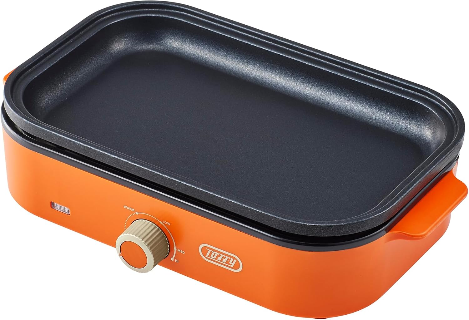 【Toffy/トフィー】ホットプレート ミニ K-HHP1 コンパクト 1～2人用 フタ付き 蒸し料理 別売プレート たこ焼き 深鍋 普段使い ホームパーティー カラーバリエーション豊富 かわいい おしゃれ K-HHP1 (カナリアイエロー)