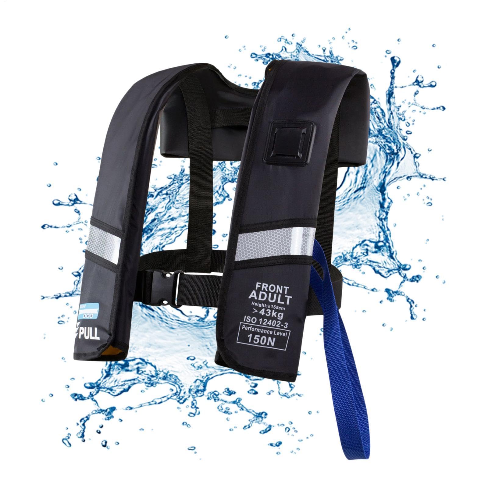 Maillot de Bain Gonflable de flottabilité de Sports Nautiques de Gilet de s | Gilet De Plongée Gonflable Pour Piscine De Pêche, Kayak De Natation Pour Femmes Et Hommes, Gilet De Sauvetage Gonflable Pour
