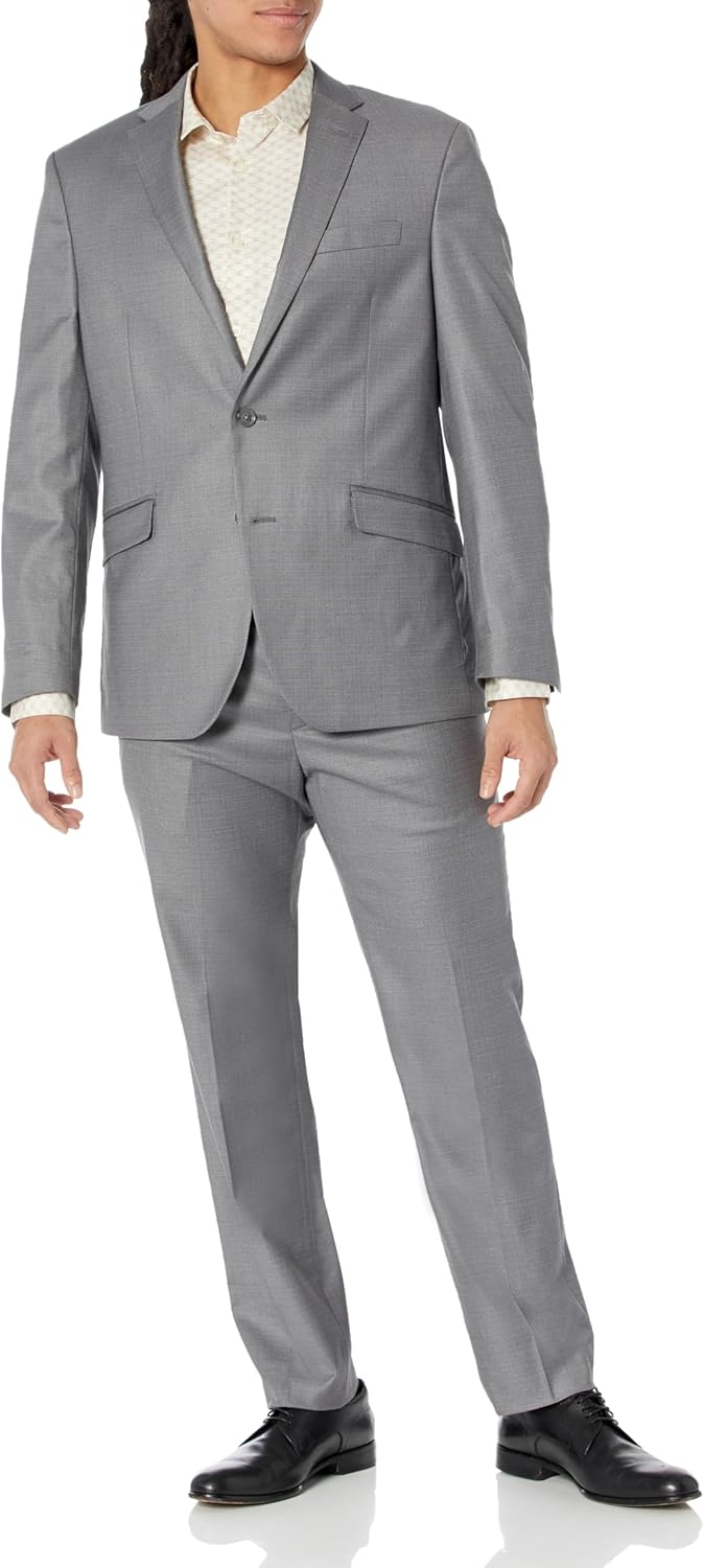 Kenneth Cole Reaction Men's Performance Fabric Slim Fit Suit