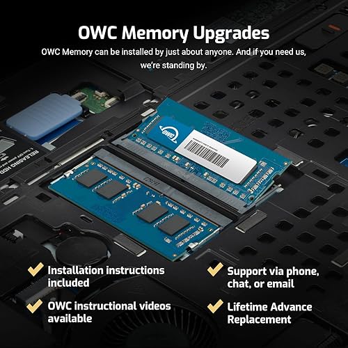 Miniatura 5 de OWC Memoria RAM SO-DIMM PC12800 DDR3L 1600MHz SO-DIMM de 16 GB (2 x 8 GB) compatible con iMac 2011-2015, Mac mini 2011-12 y MacBook Pro 2011-2012