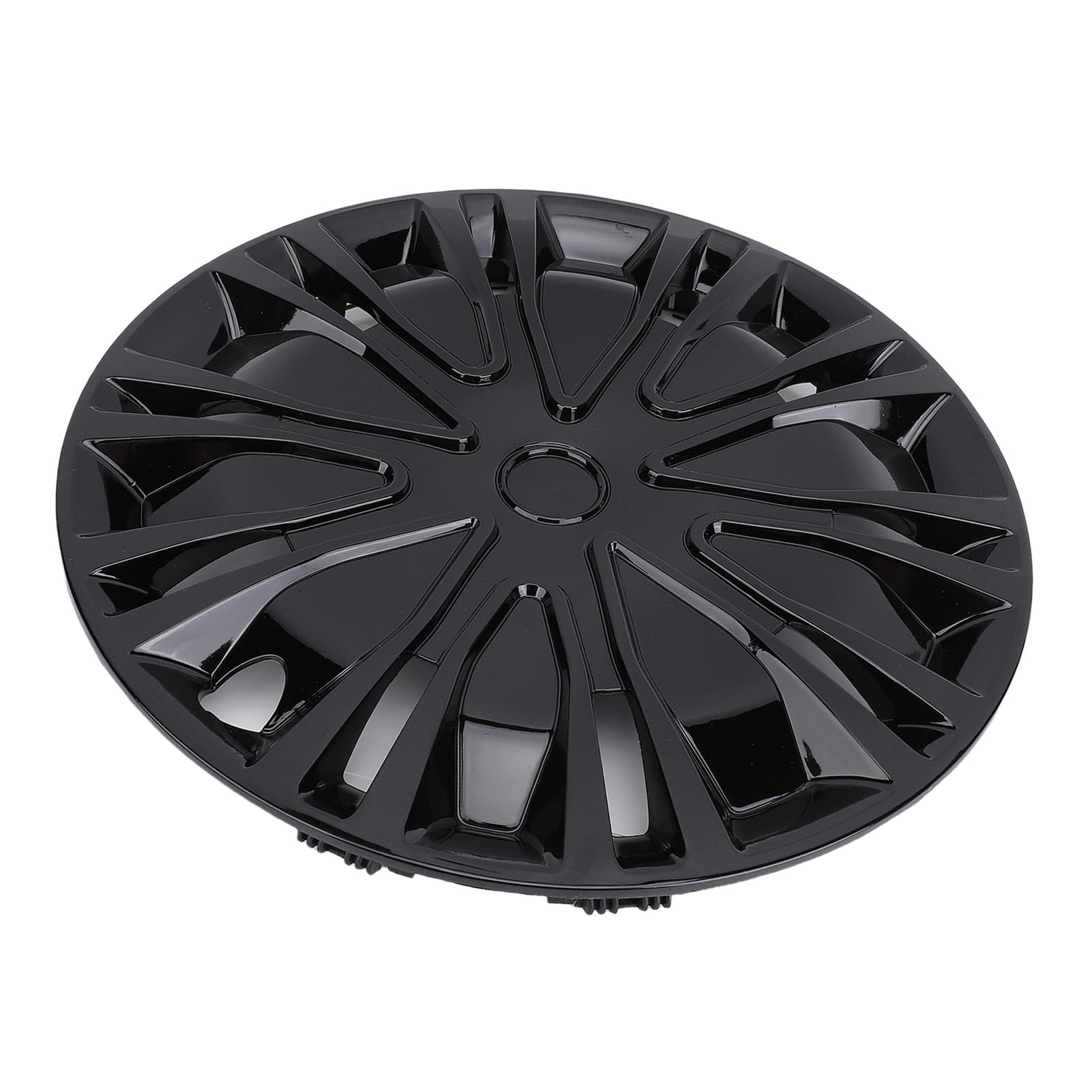 Set di Coprimozzi Eleganti da 15 Pollici Copricerchi Universali R15 per Auto SUV, Copriruote per Auto Coprimozzi da 15 Pollici (Nero)