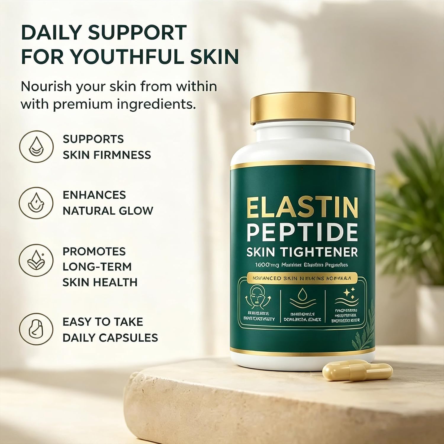 Elastin Peptides, Help Reduce Signs of Aging, Firmness & Elasticity (2)