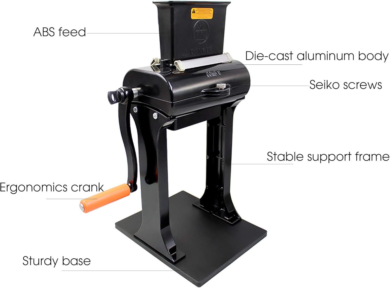 Commercial Meat Tenderizer,Manual Pork Beef Steak Tenderizer Flatten Tool,Profession Kitchen Meat Tenderizer Tool,Multifunctional Meat Cutter Slicer Machine for Restaurant,31x23x44cm