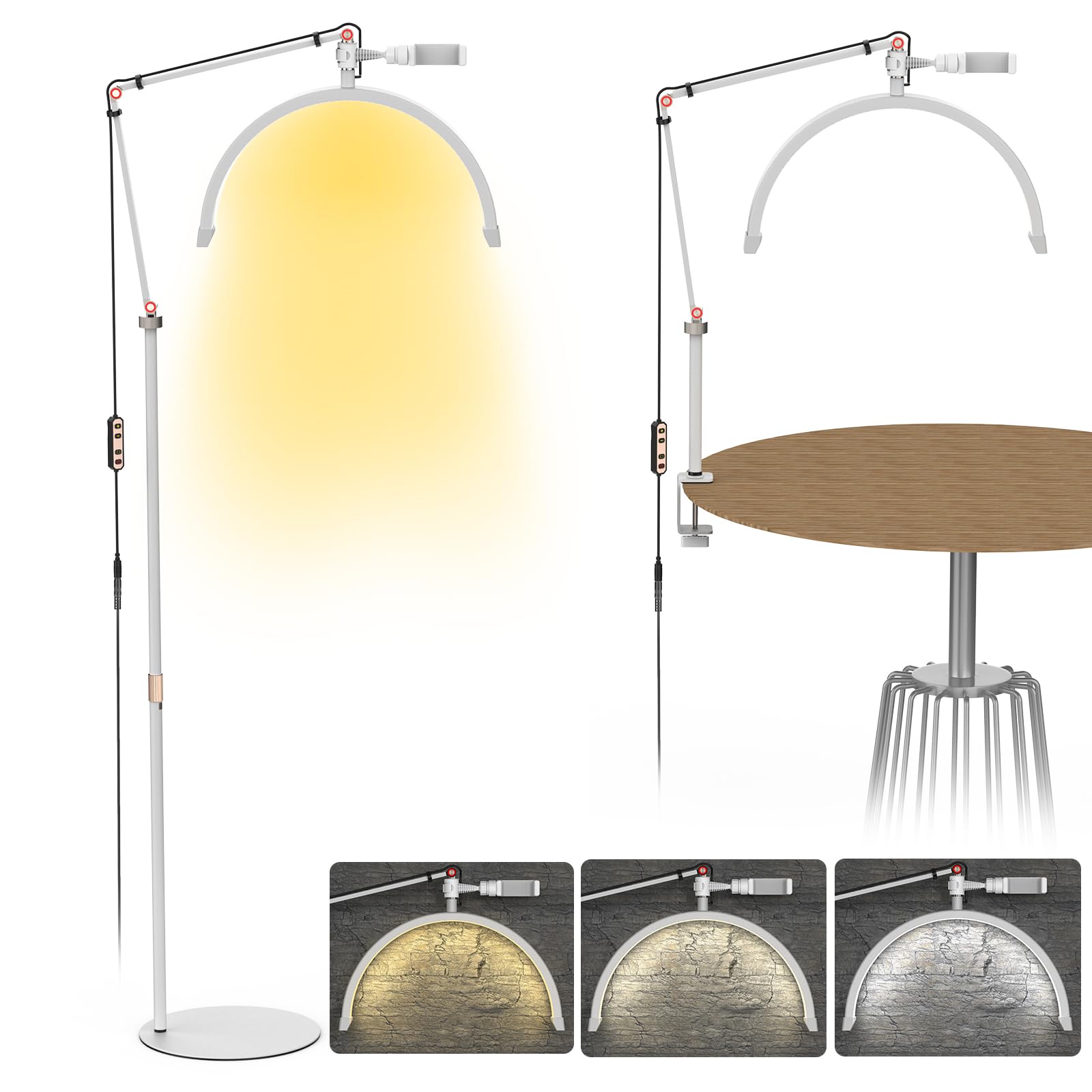 MYSWEETY Lash Light for Eyelash Extensions, Half Moon Light for