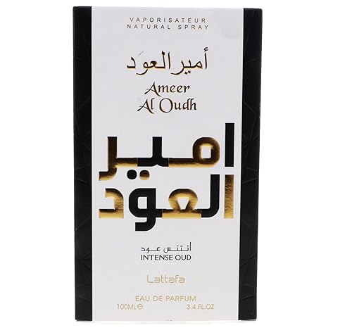 SPEC - Perfume para hombre Ameer Al Oud Intense - Perfume de larga duración, 3.4 fl oz (paquete de 1)