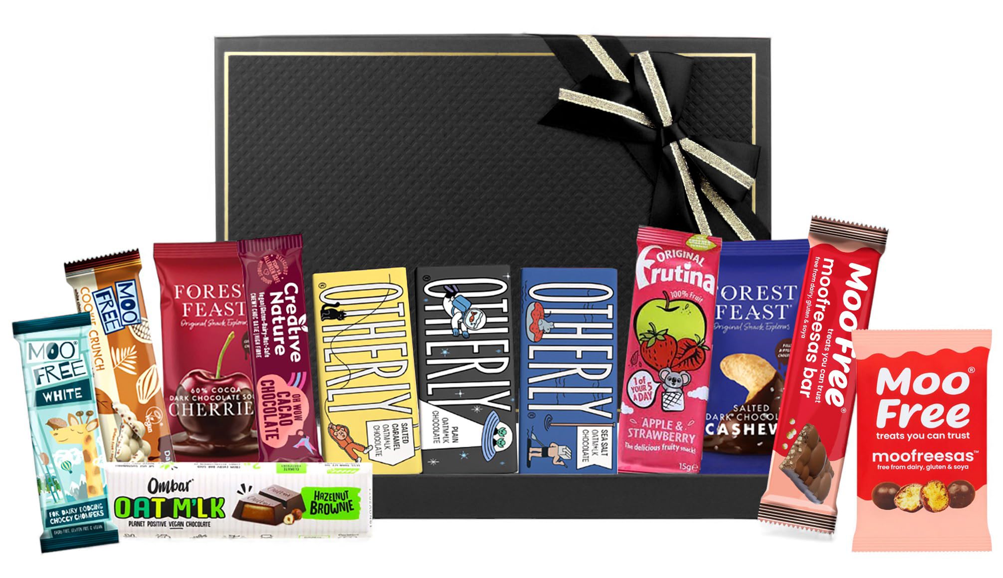 Premium Gourmet Vegan Dairy-Free Healthy Snacks Chocolate Gift Hamper for Christmas, Birthdays, and Special Occasions - Deluxe Vegan Treats