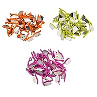 Vista 1 de Angzhili Cuña de plástico dental de 120 unids/3 cajas con hoja de metal, cuña proximal para el diente de relleno, 3 tamaños