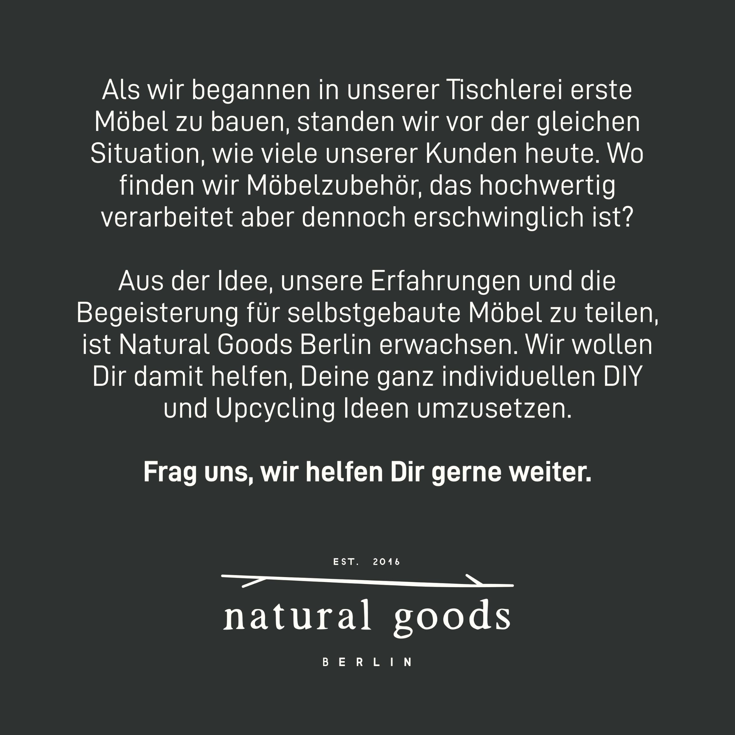 Natural Goods Berlin 1x Beistelltisch C-Form | Laptoptisch aus Metall und Holz | Couchtisch Sofa Kaffeetisch Sessel | praktische Ablage | Nachttisch Unterschieben (mit Tischplatte Eiche, Industrial)