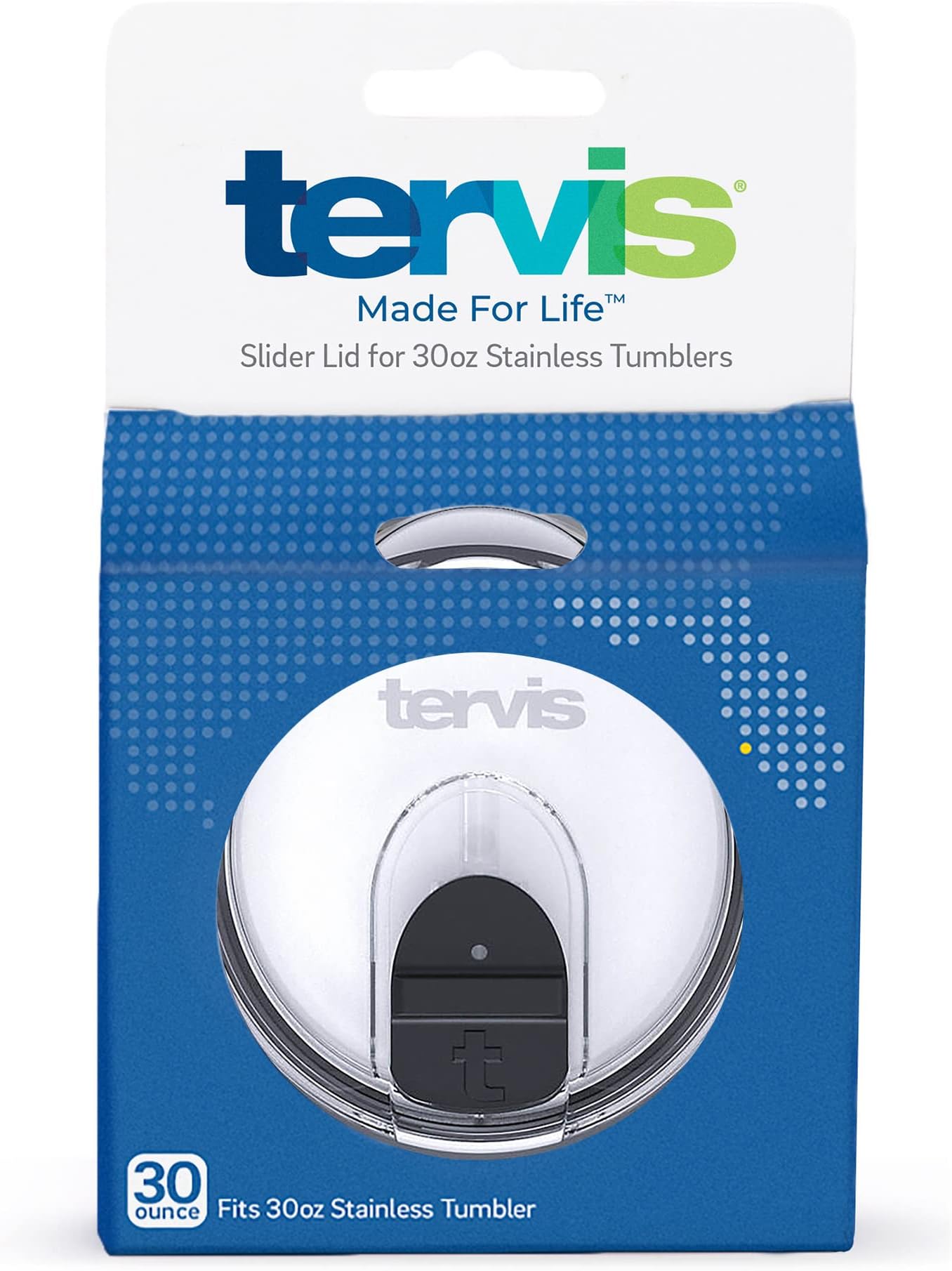 Slider Lid Made in USA Double Walled Insulated Tumbler, For 30 oz Stainless Steel, 0