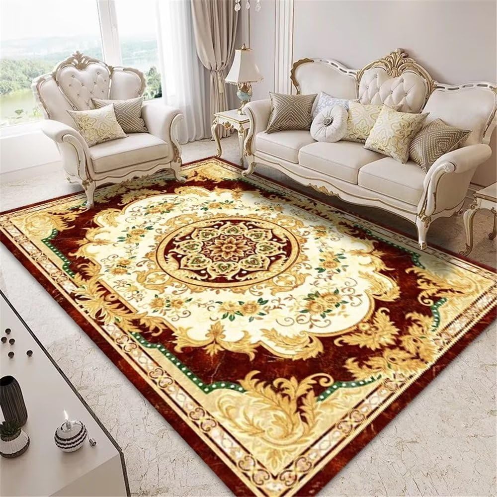 Tapis poil court bon soin jaune 80x160cm pour chambre d'enfant style européen