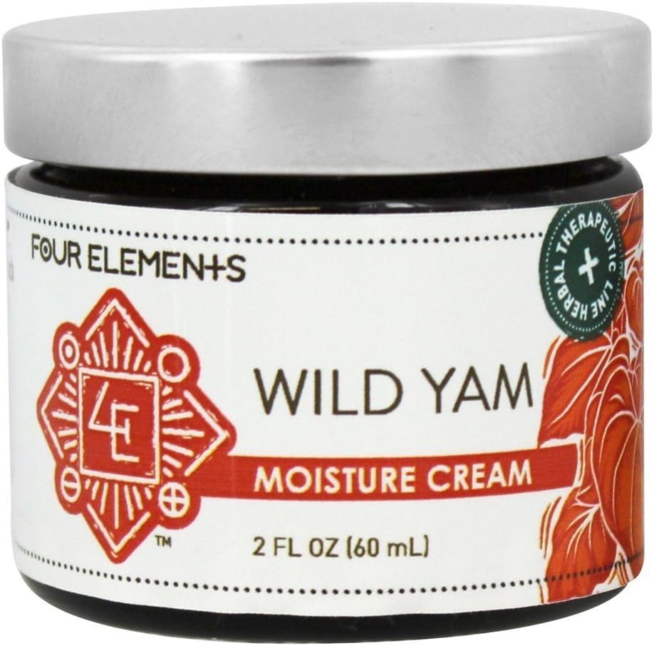 Four Elements 4E Wild Yam Balancing Cream, 2 OZ - 1st Place Winner at the 2023 International Herb Symposium for Creams and Salves! Proudly Farmed, Crafted and Packaged in WI, USA.