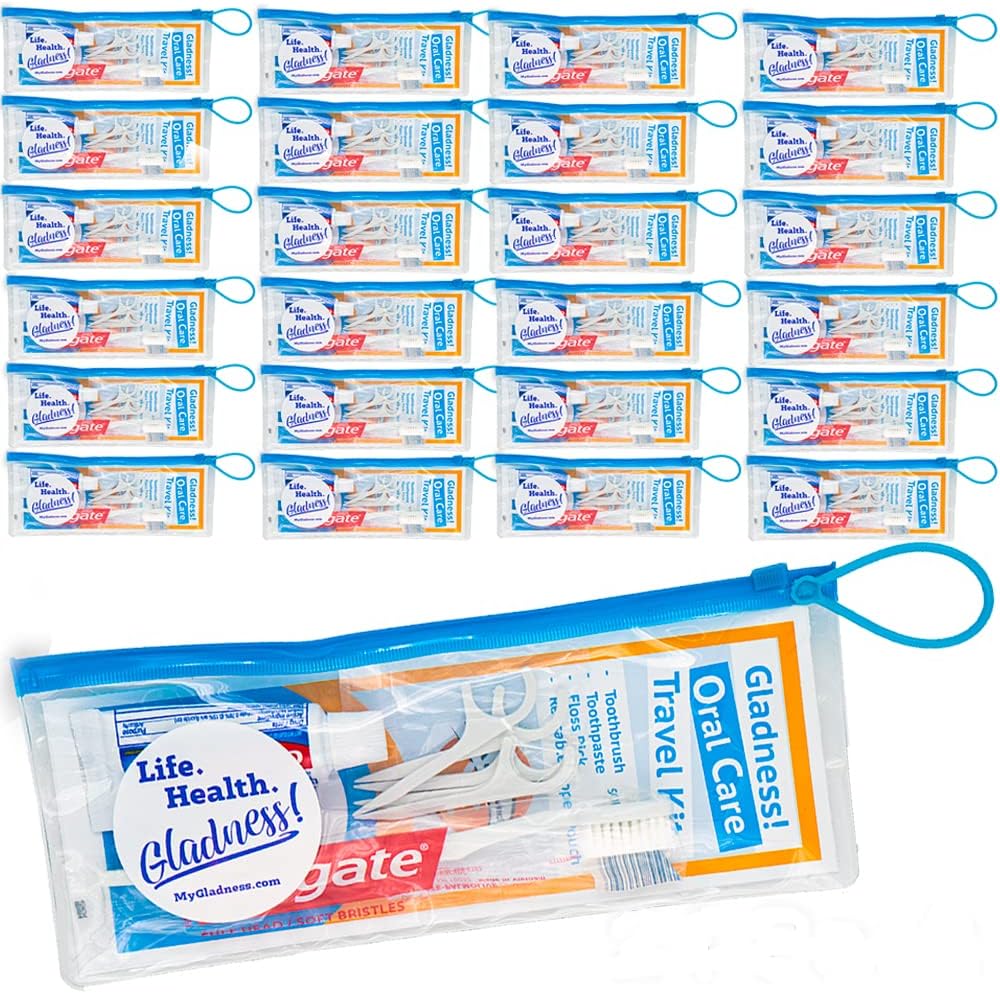 Toothpaste Toothbrush Travel Kit Bulk Bundle Includes