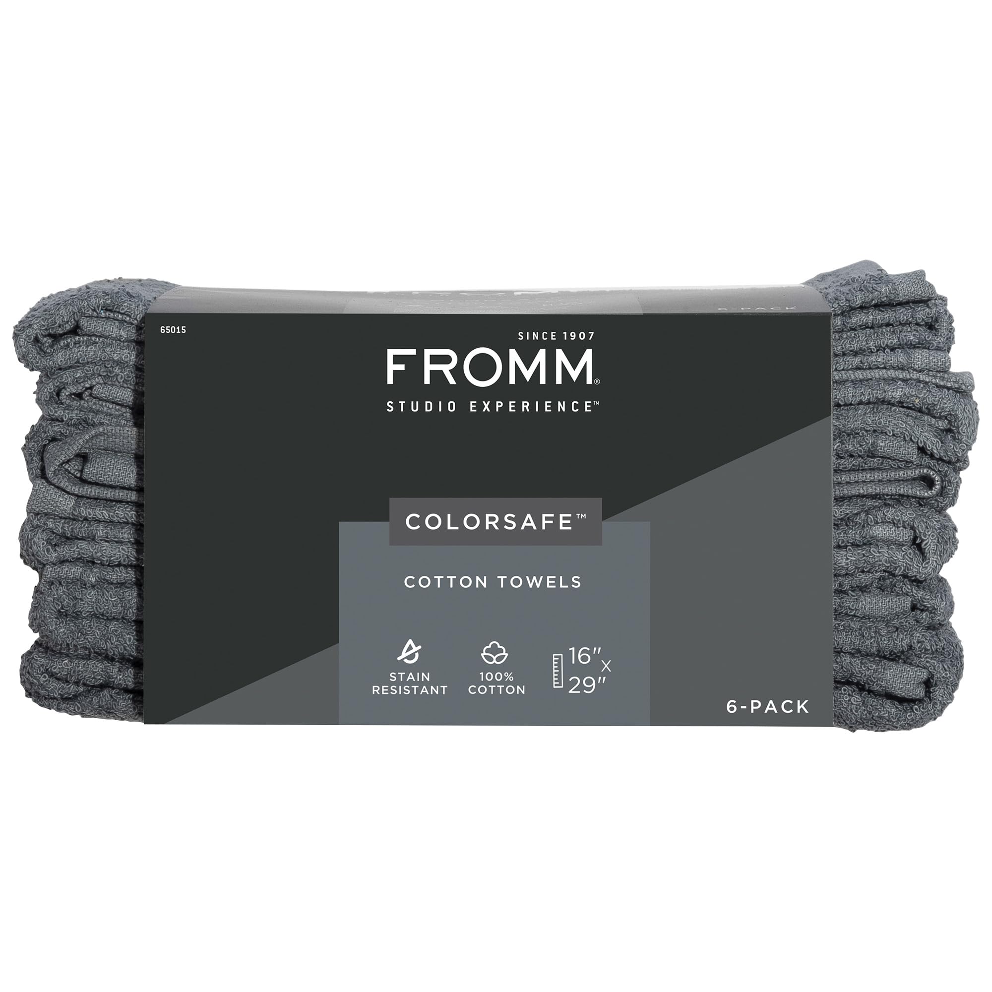 Fromm ColorSafe 100% Cotton Bleach-Proof Salon Hair Towels