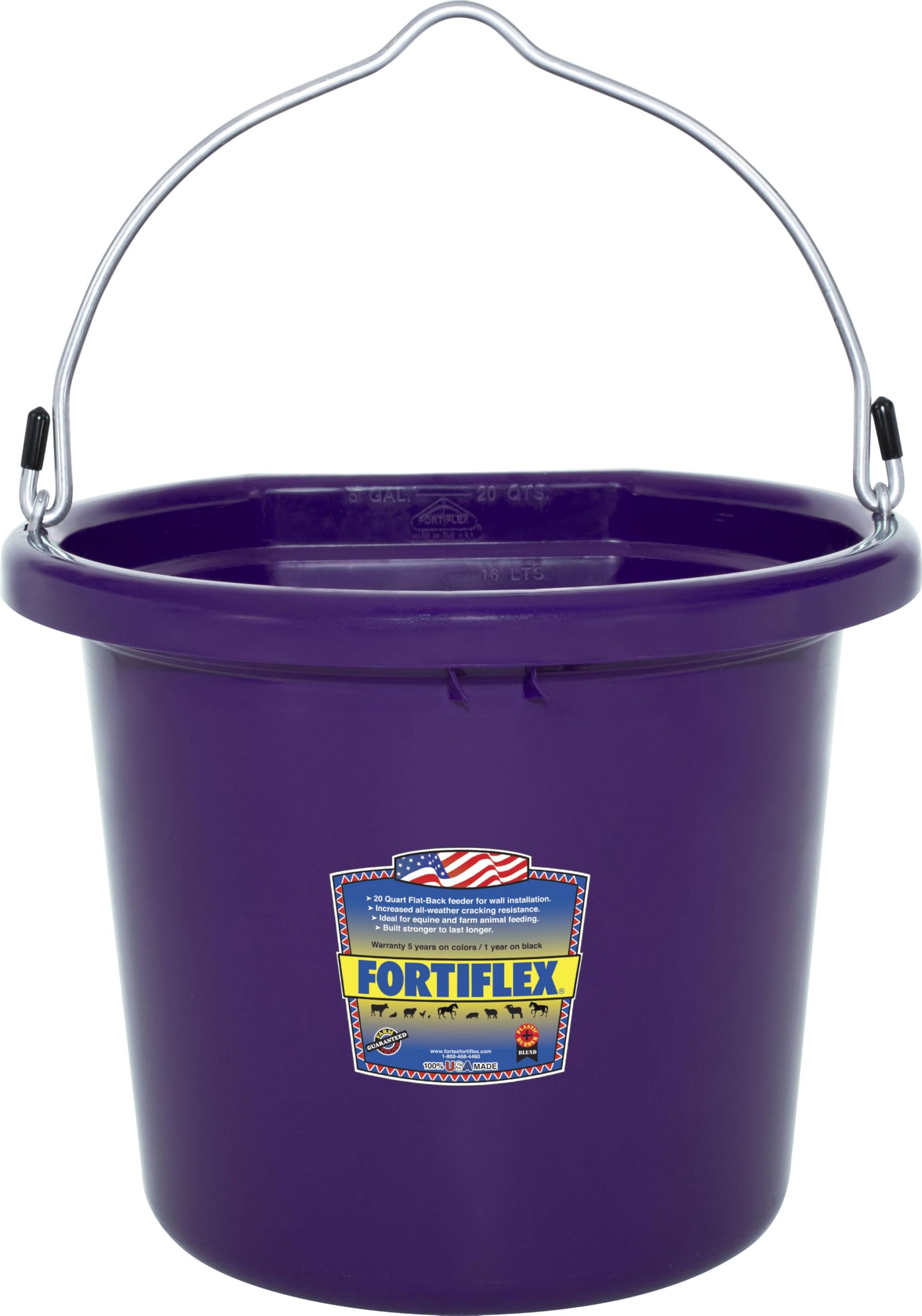Fortiflex Flat-Back Bucket 5 Gallon Purple