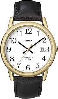 T2H291 Men's Indiglo Easy Reader Gold Tone White Dial...