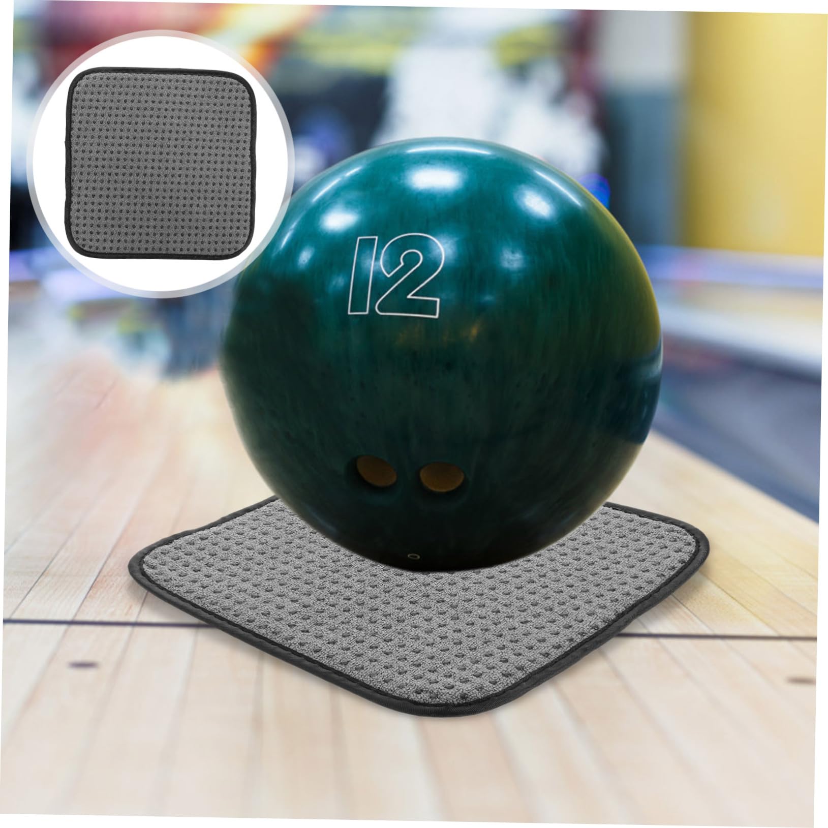 GAROZATION Long-Lasting Bowling Ball Cleaning Towel Portable Bowling Towel Bowling Equipment Cleaning Bowling Towel