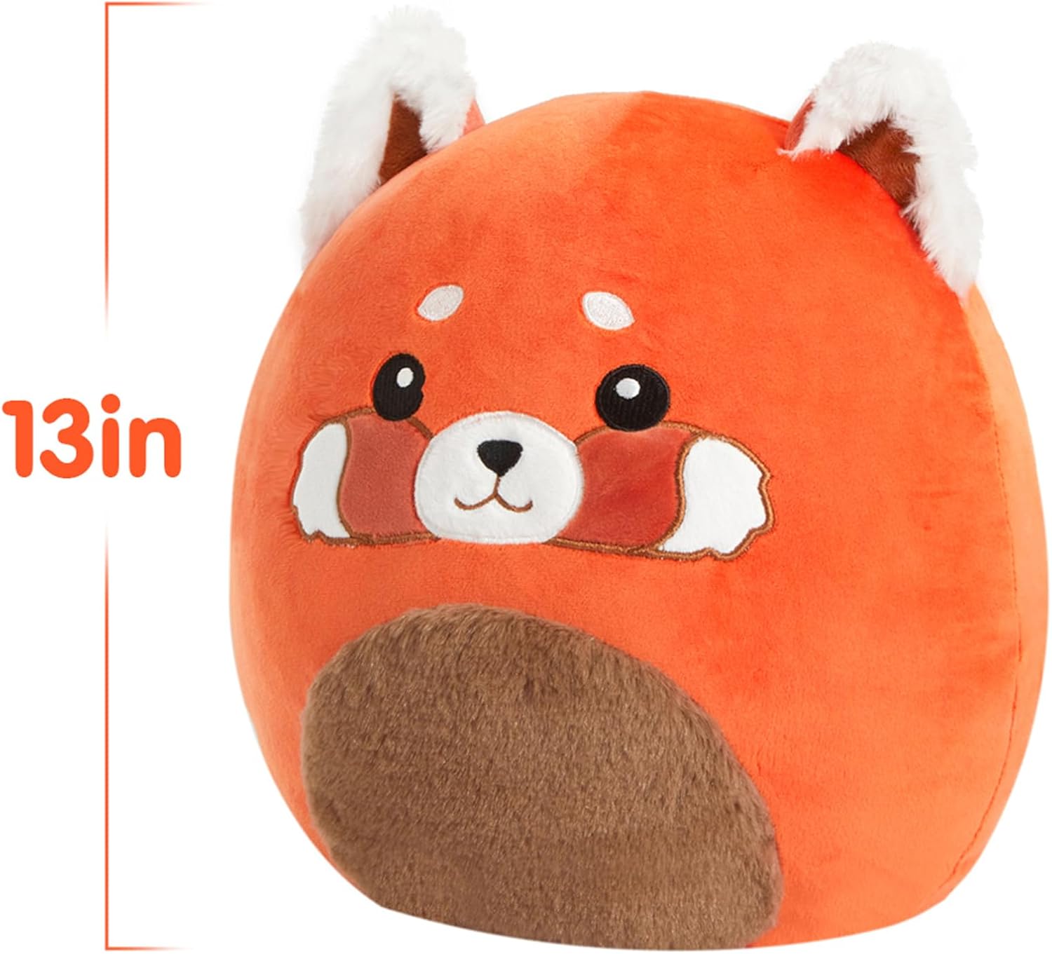 13" Red Panda Plush Stuffed Animals Plushie Squishy Pillow Soft Durable Cute Toy for Bedtime Playtime for Kids Adults