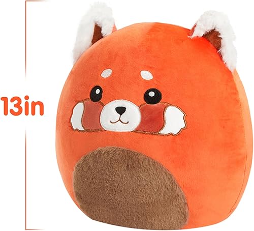 Miniatura 5 de CozyWorld Lindo panda rojo almohada de peluche suave y duradero juguete de peluche para la hora de dormir y jugar para niños y adultos