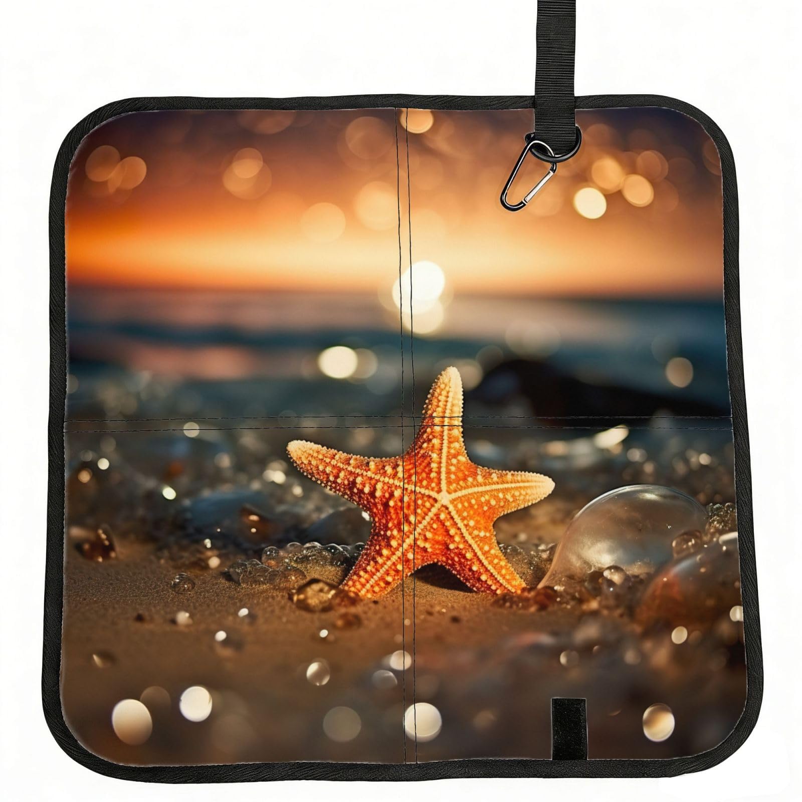 YGLHBDPBF starfish5 Print Camping seat cushion,Foldable Sitting Pads,Save Backpack Space for Hiking
