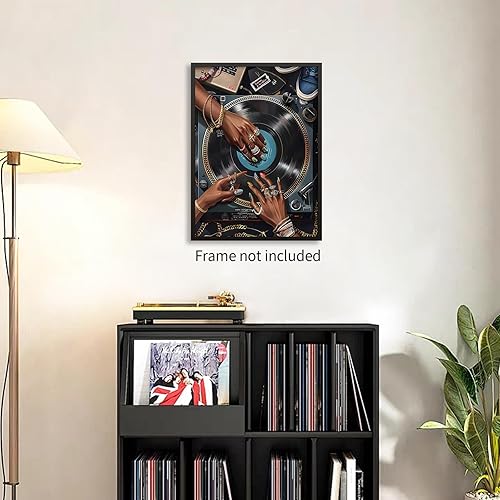 Miniatura 6 de rumlud Póster de lienzo musical de mujer negra de Y2K, arte de pared, arte de pared vintage, urbano, femenino, impresiones estéticas para bar,