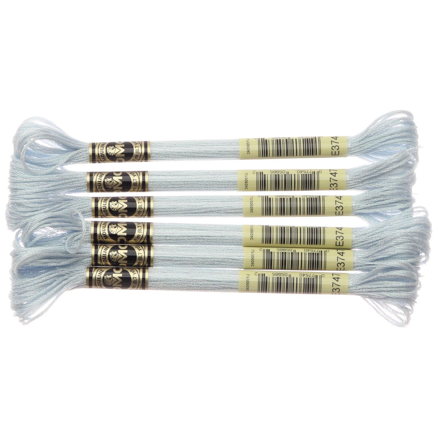 DMC Embroidery Floss, Polyester, E3747 Blue, 8 m