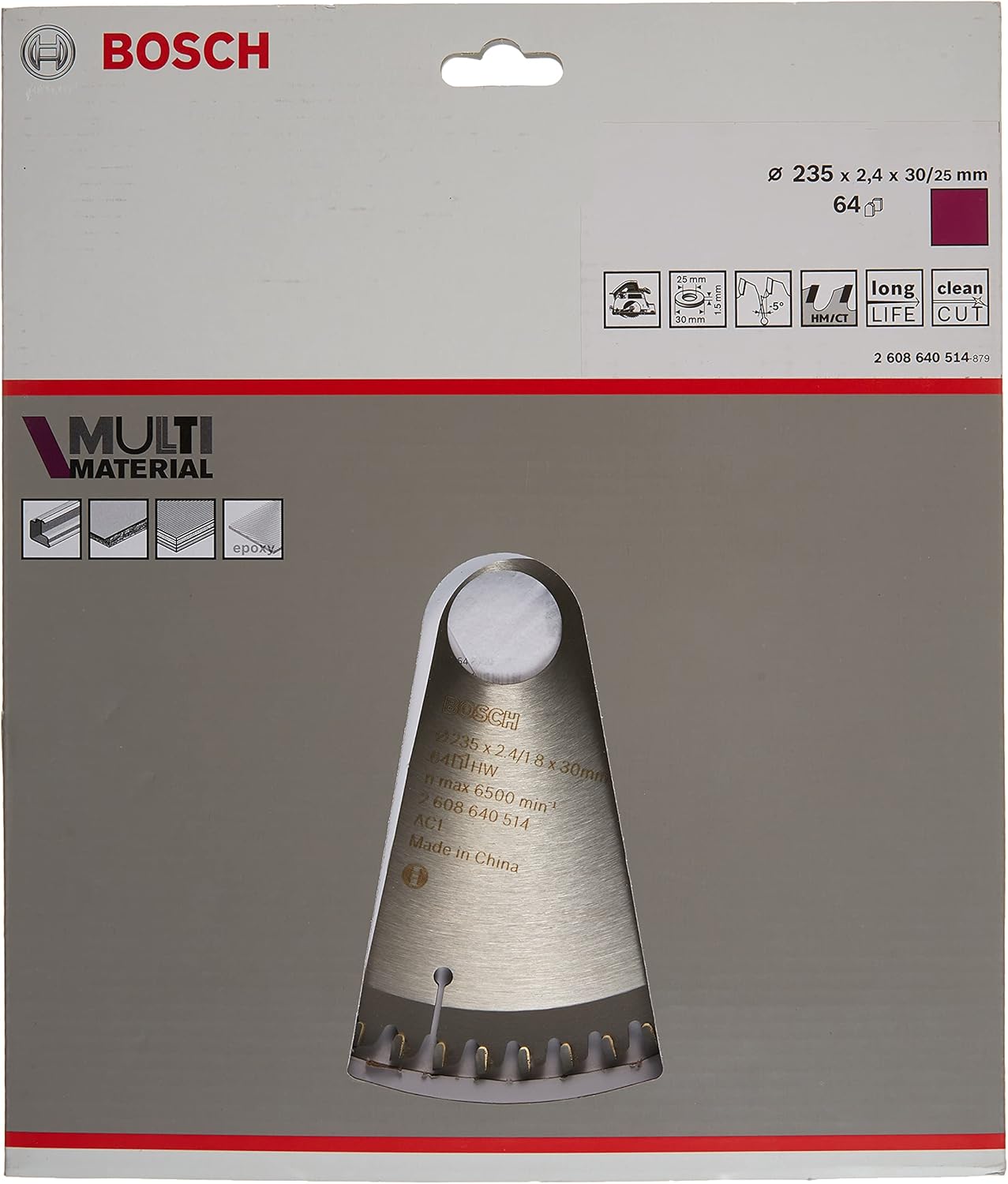 Uр Tо 50% оƒƒ 2608640514 Circular Saw BladeMulti 235x30/25mm 64Tr-Fsb2, 4