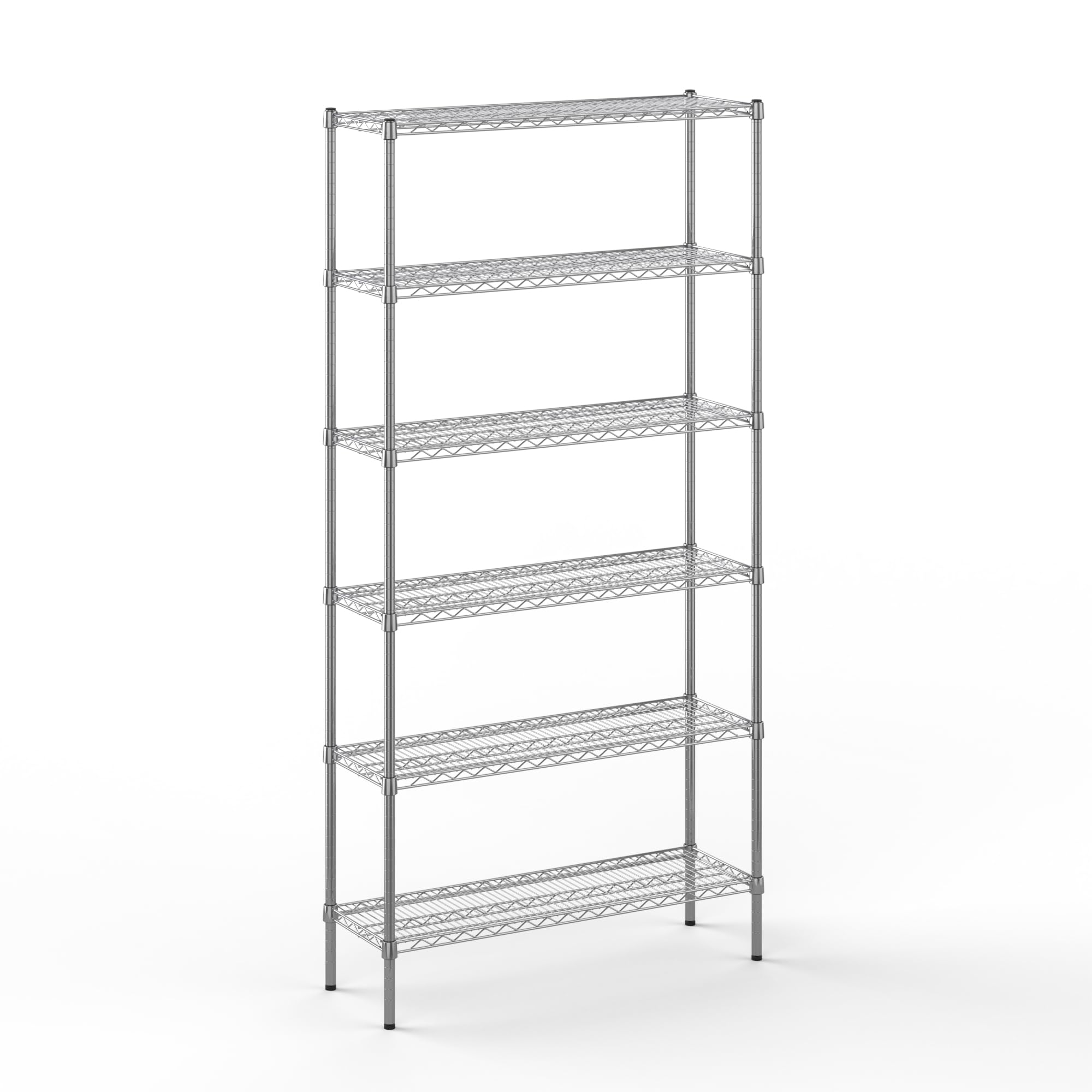 14" Deep x 42" Wide x 86" Height Wire Shelving Kit | 6-Tier | NSF Commercial Storage Rack Unit