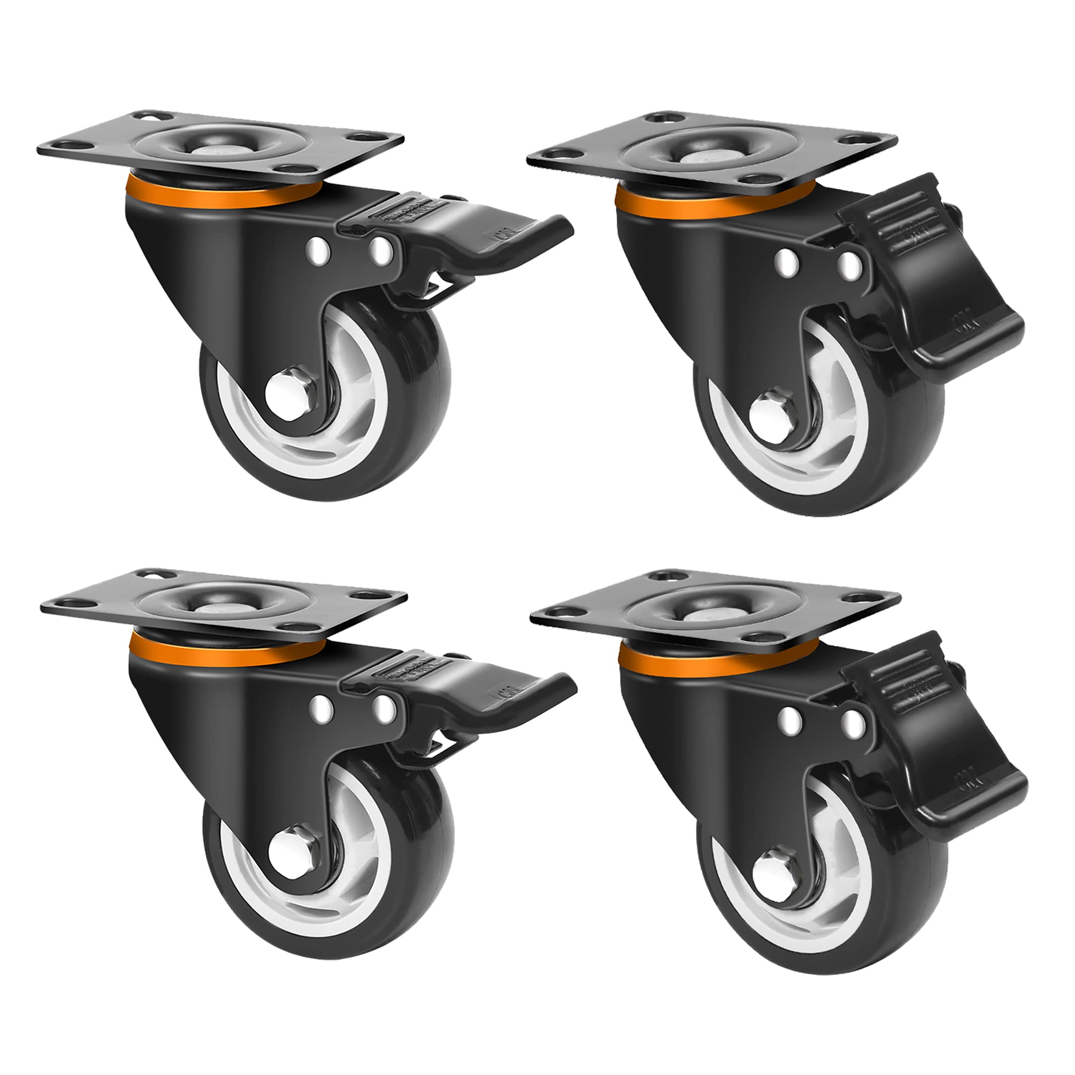 MaxxHaul 50686 3 Heavy Duty Locking Swivel Casters