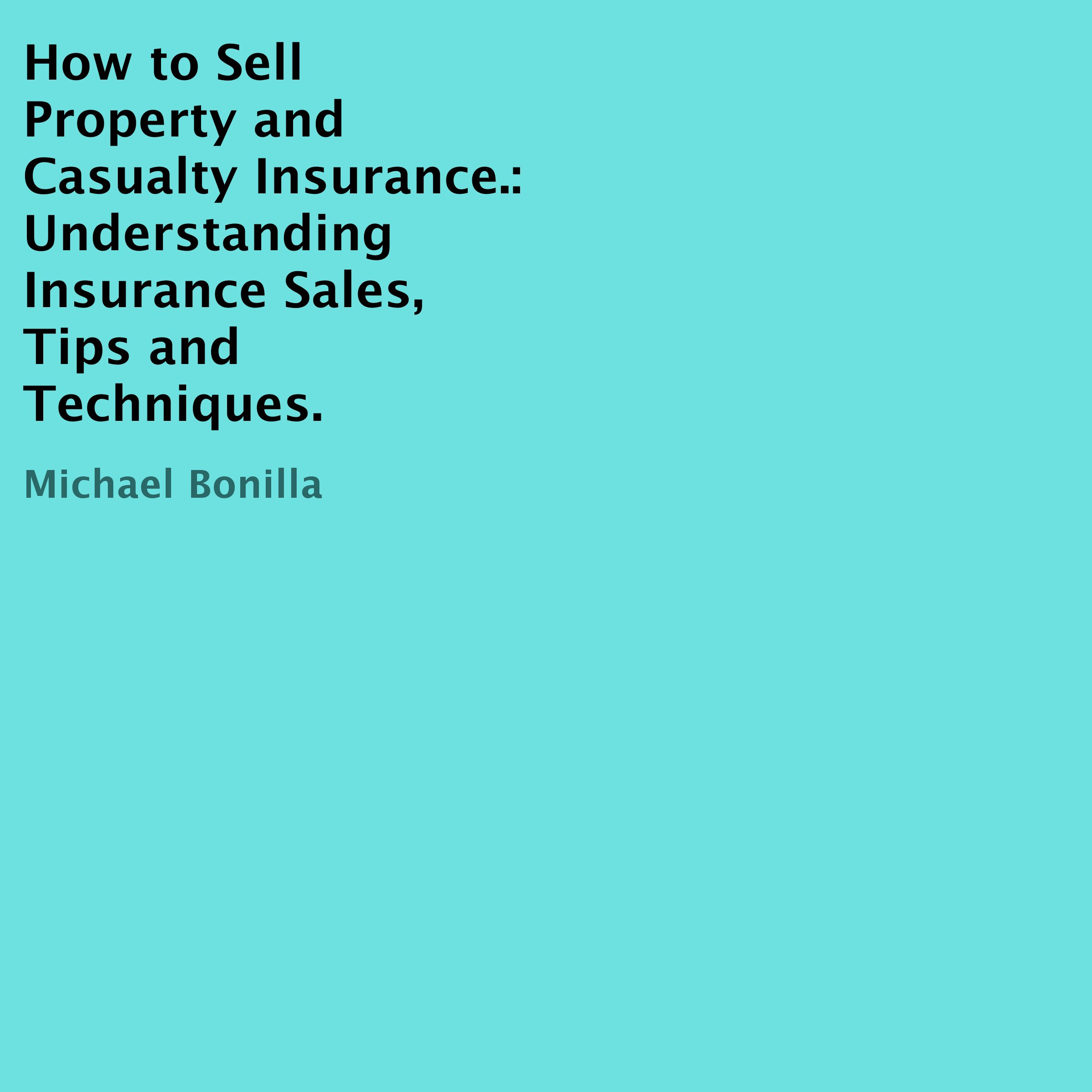 How to Sell Property and Casualty Insurance.