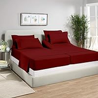 Vista 29 de Sábanas Split Queen para camas ajustables - Cama ajustable Split Queen para colchón ajustable - Juegos de sábanas Split Queen para camas ajustables