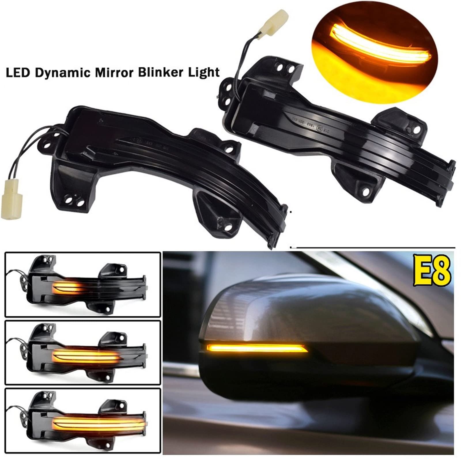 EQUSS Indicatori di direzione Compatibile Con Pilota Per Passaporto Per Freed Per Ridgeline Specchietto Retrovisore A Per Auto Indicatore Di Direzione OE: T346674