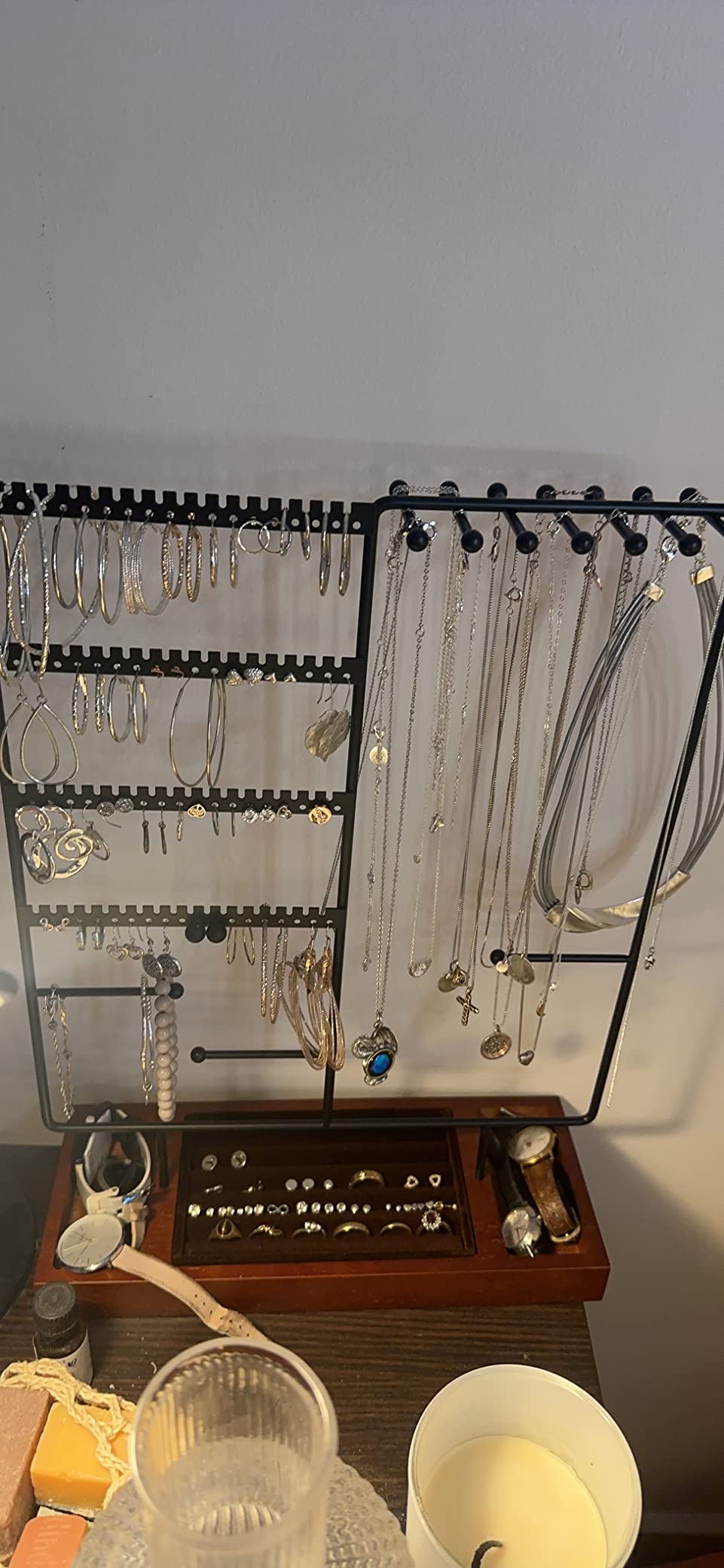 ProCase Jewelry Organizer Stand Earring Holder, 144 Holes Stud Earring