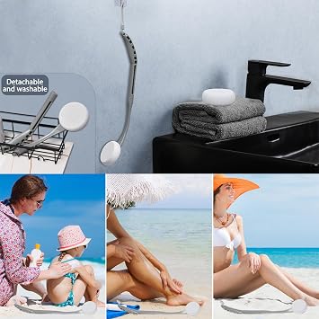 Lotion Applicator for Back, 52CM Back Cream Applicator, Cream Applicator for Back, Easy Reach and Washable, Back Moisturiser Applicator