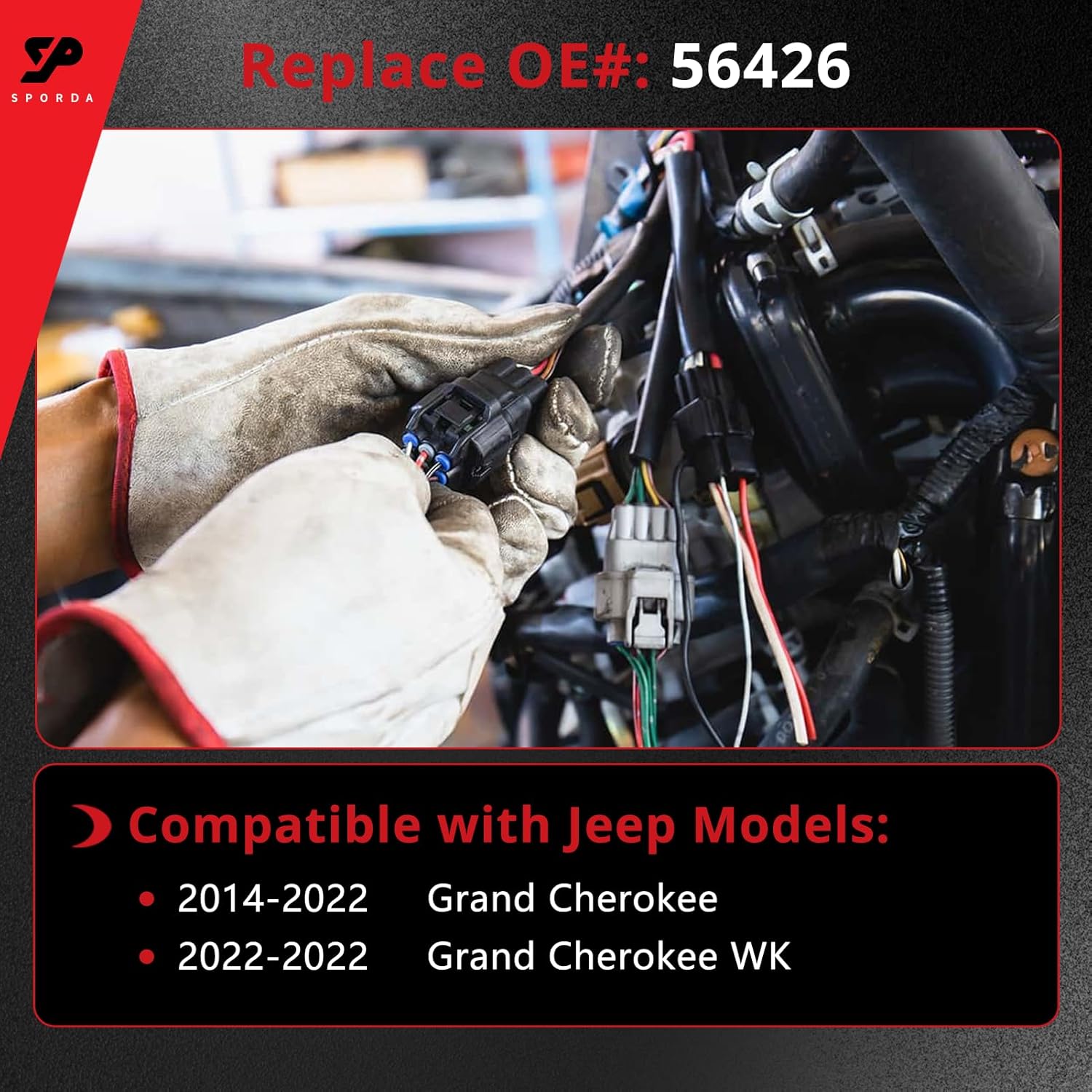 56426 Vehicle-Side Custom 4-Pin Trailer Wiring Harness,fits for Jeep Grand Cherokee (56426)