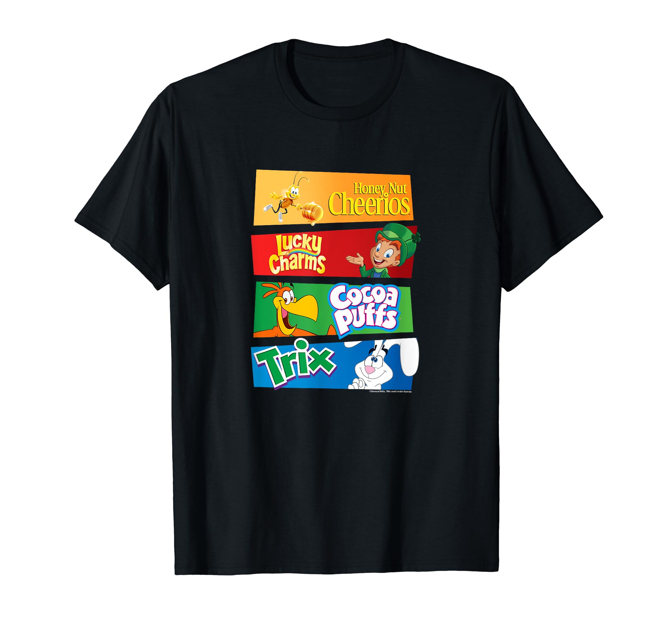 General MillsMulti-Franchise Breakfast Cereal Panels Poster T-Shirt