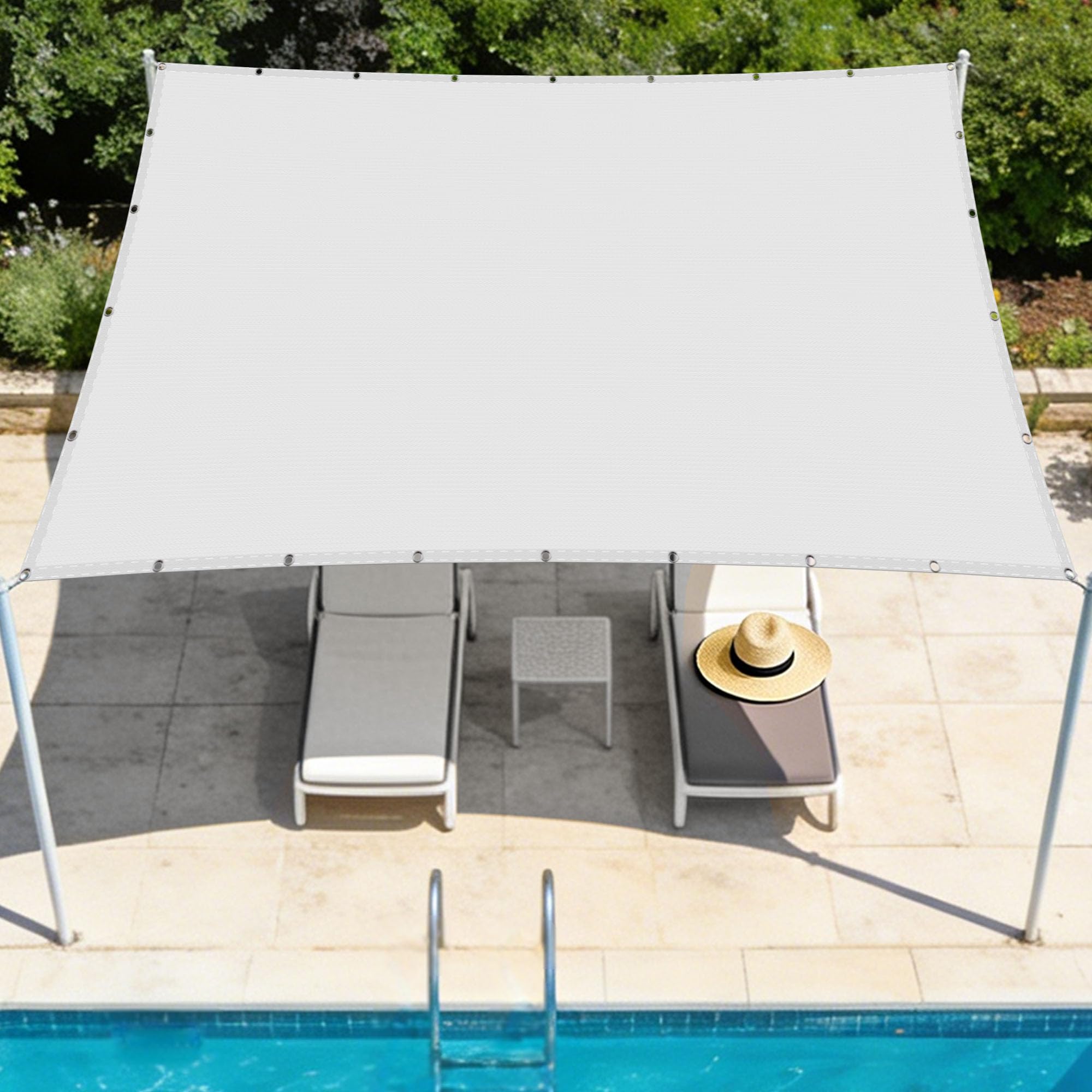 Toile ombrage rectangulaire 2.5 x 3.5 m contre vent et pluie
