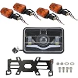 Motoparty LED Headlight Kit for Suzuki DR-650 with Front and Rear Turn Signal Light