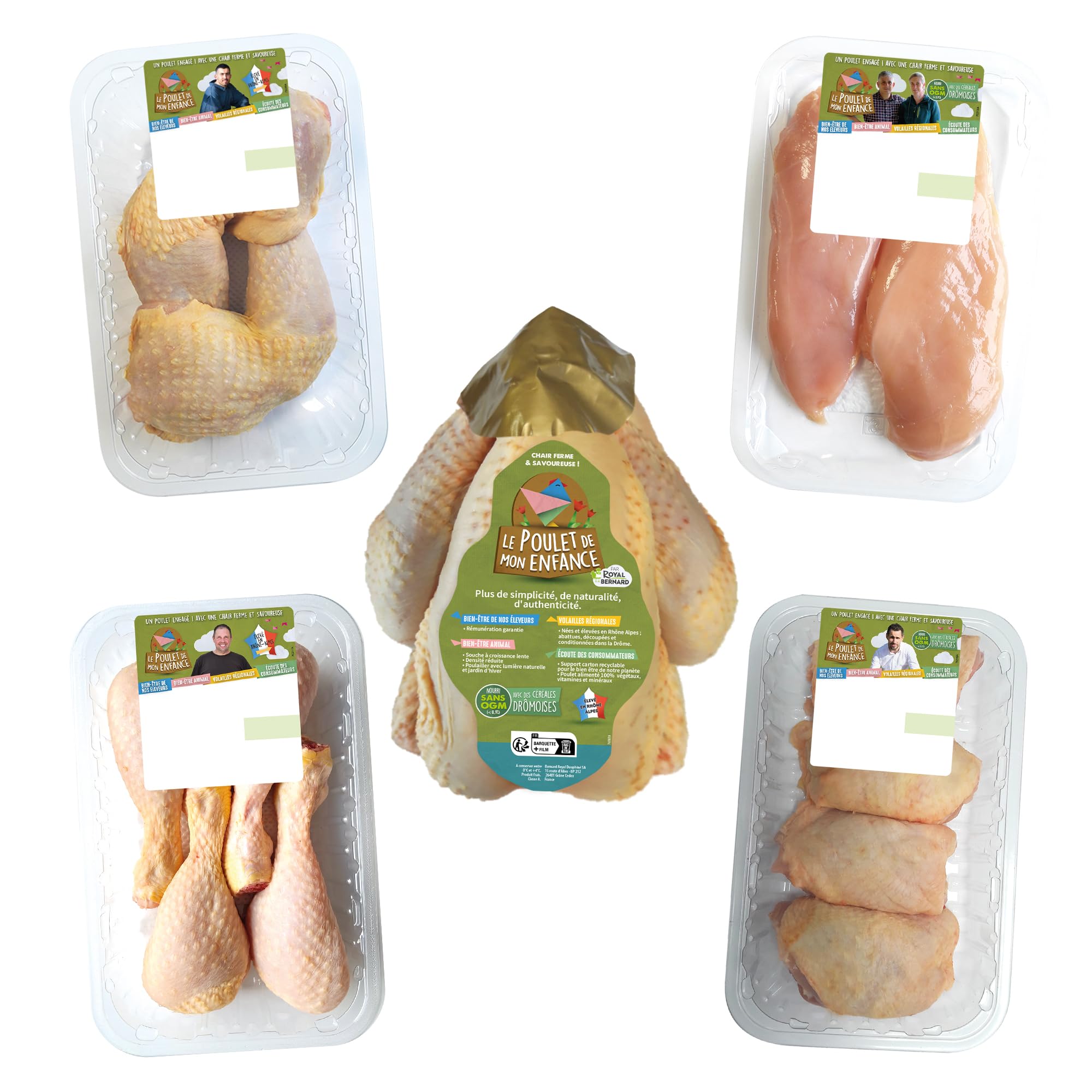 Royal Bernard - Colis de Viande de volaille Française - Le Poulet de mon Enfance
