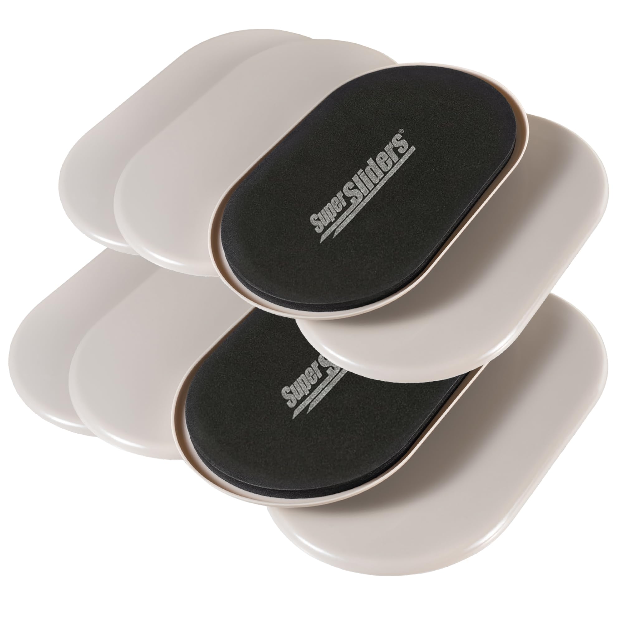 Super Sliders 4704295N 8,9 x 15,2 cm Möbelgleiter, beige, 3-1/2 x 6 Inch Oval