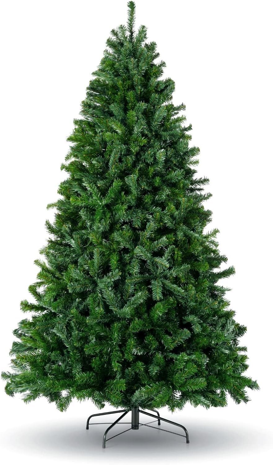 Christmas Tree 5ft Real Pine Needles Artificial Christmas Trees 150CM with 750 Full Branches Easy Assembly For Home, Office, Party, New Year Decoration for indoor and outdoor party decorations