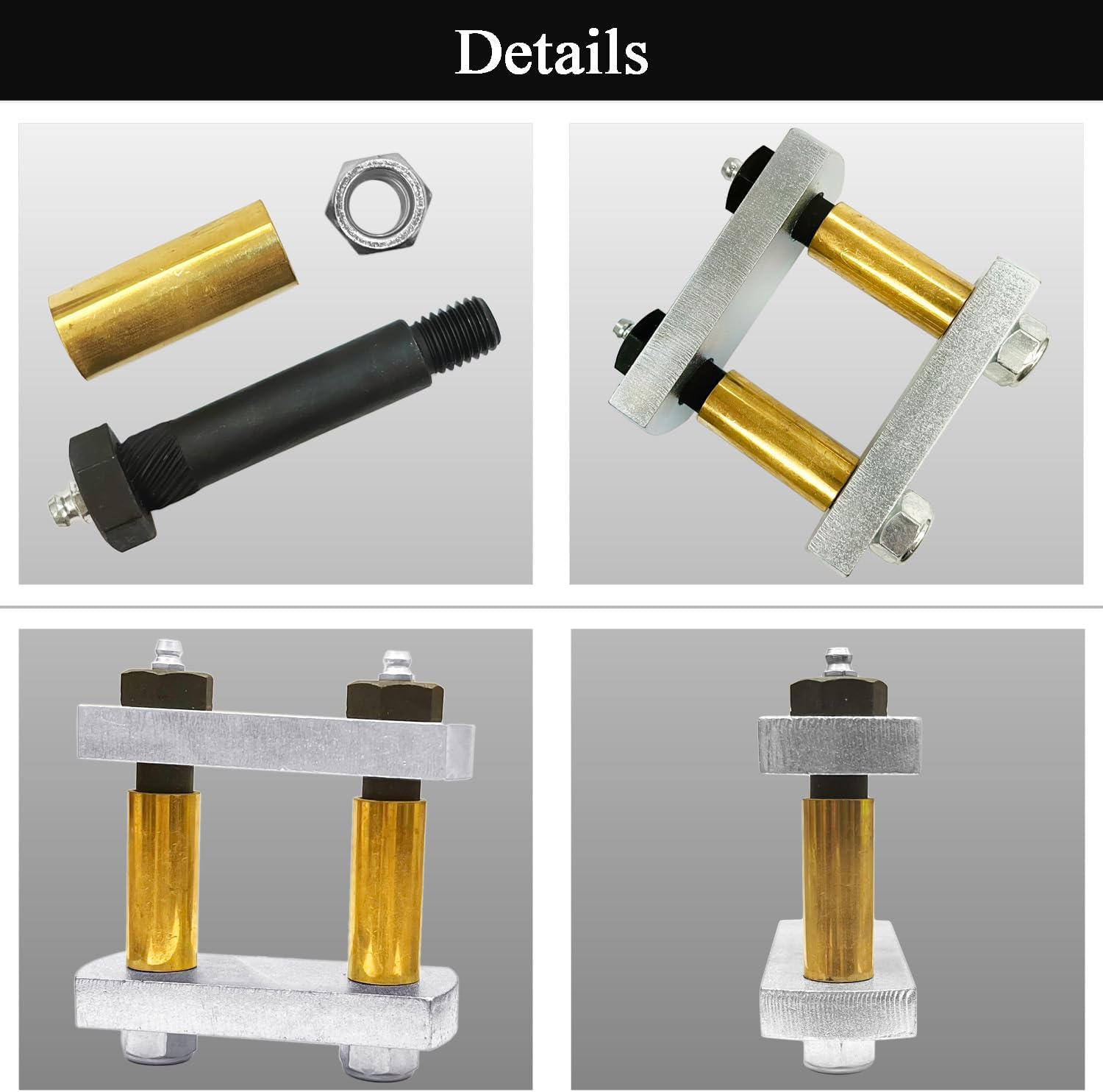 Heavy Duty Shackle Upgrade Kit Trailer Shackle kit 2.25" Shackles Tandem Axle Replaces UO12-016