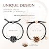 TOTWOO Touch Bracelet for Couple Vibration & Light Up Bracelets Long Distance Gifts for LDR One-to-One Bluetooth Pairing via App