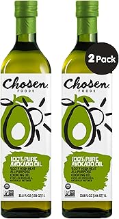 Chosen Foods 100% Pure Avocado Oil, Keto and Paleo Diet Friendly, Kosher Oil for Baking, High-Heat Cooking, Frying, Homema...