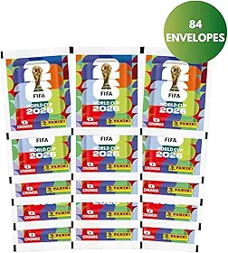 Kit Figurinhas Copa Do Mundo 2026 - CARTELA + 84 envelopes (588 Figurinhas)