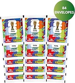 Kit Figurinhas Copa Do Mundo 2026 - CARTELA + 84 envelopes (588 Figurinhas)