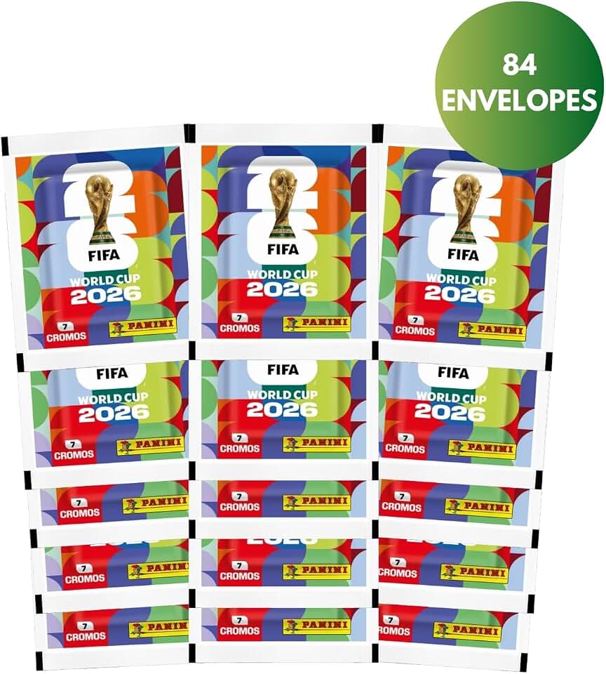 Kit Figurinhas Copa Do Mundo 2026 - CARTELA + 84 envelopes (588 Figurinhas)