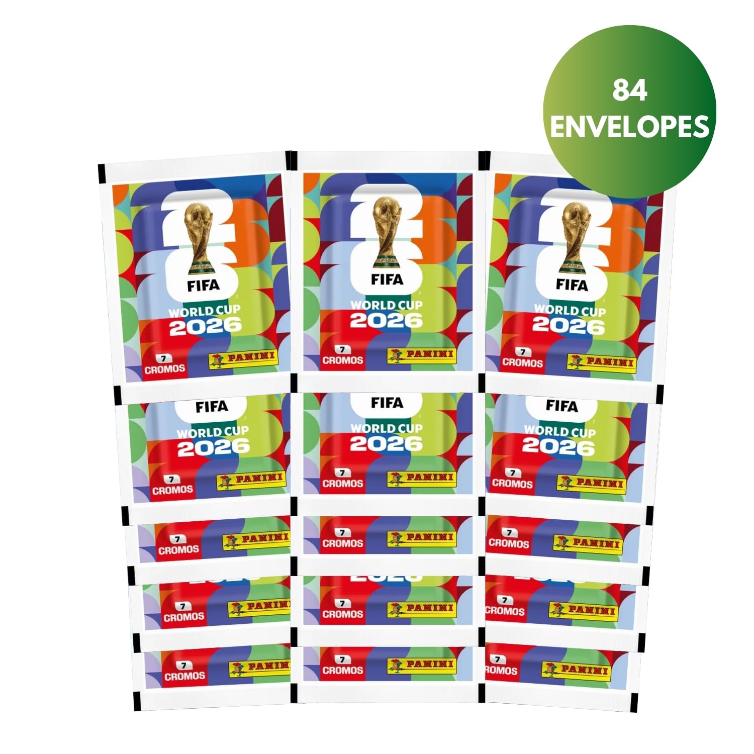 Kit Figurinhas Copa Do Mundo 2026 - CARTELA + 84 envelopes (588 Figurinhas)