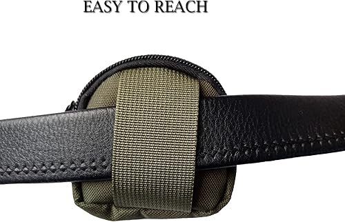 Miniatura 5 de Bolsa EDC para exteriores, bolsa de administración, mini bolsas Molle, organizador de bolsillo EDC con doble cremallera que se puede llevar en el